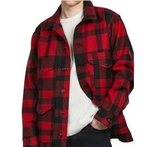 Vintage Woolrich Men’s Wool Blend Plaid Jacket Size L